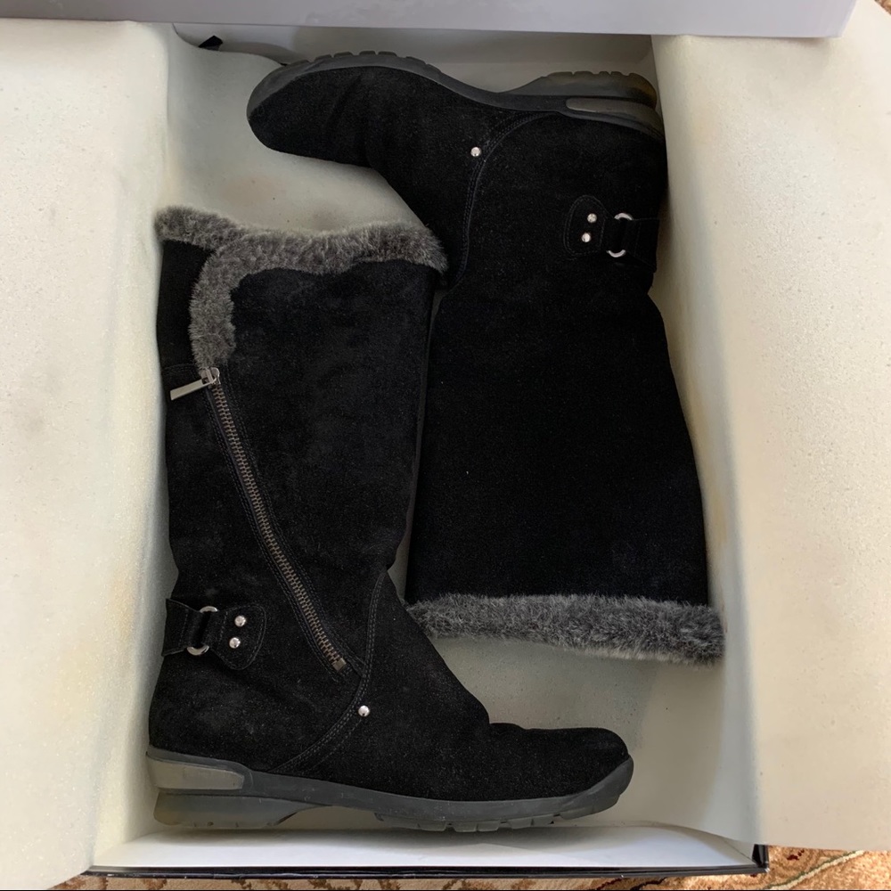 Aquatalia Black Suede Boots